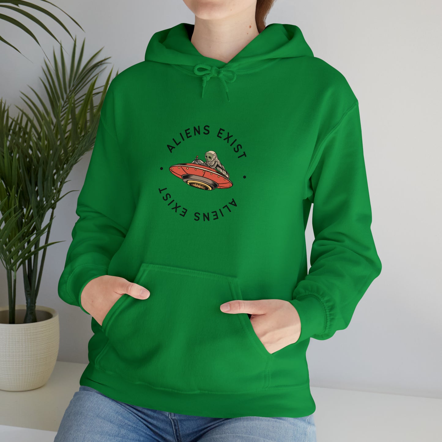Aliens Exist Hooded Sweatshirt