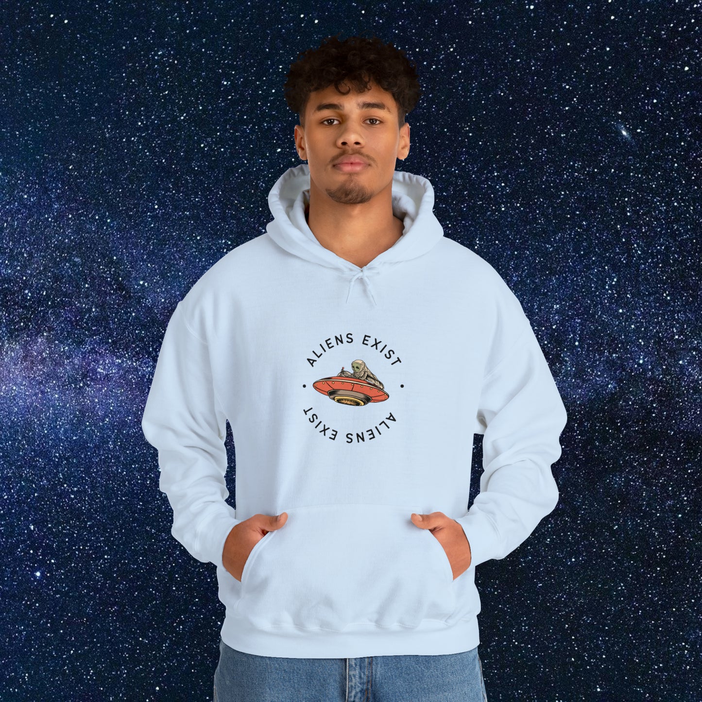 Aliens Exist Hooded Sweatshirt