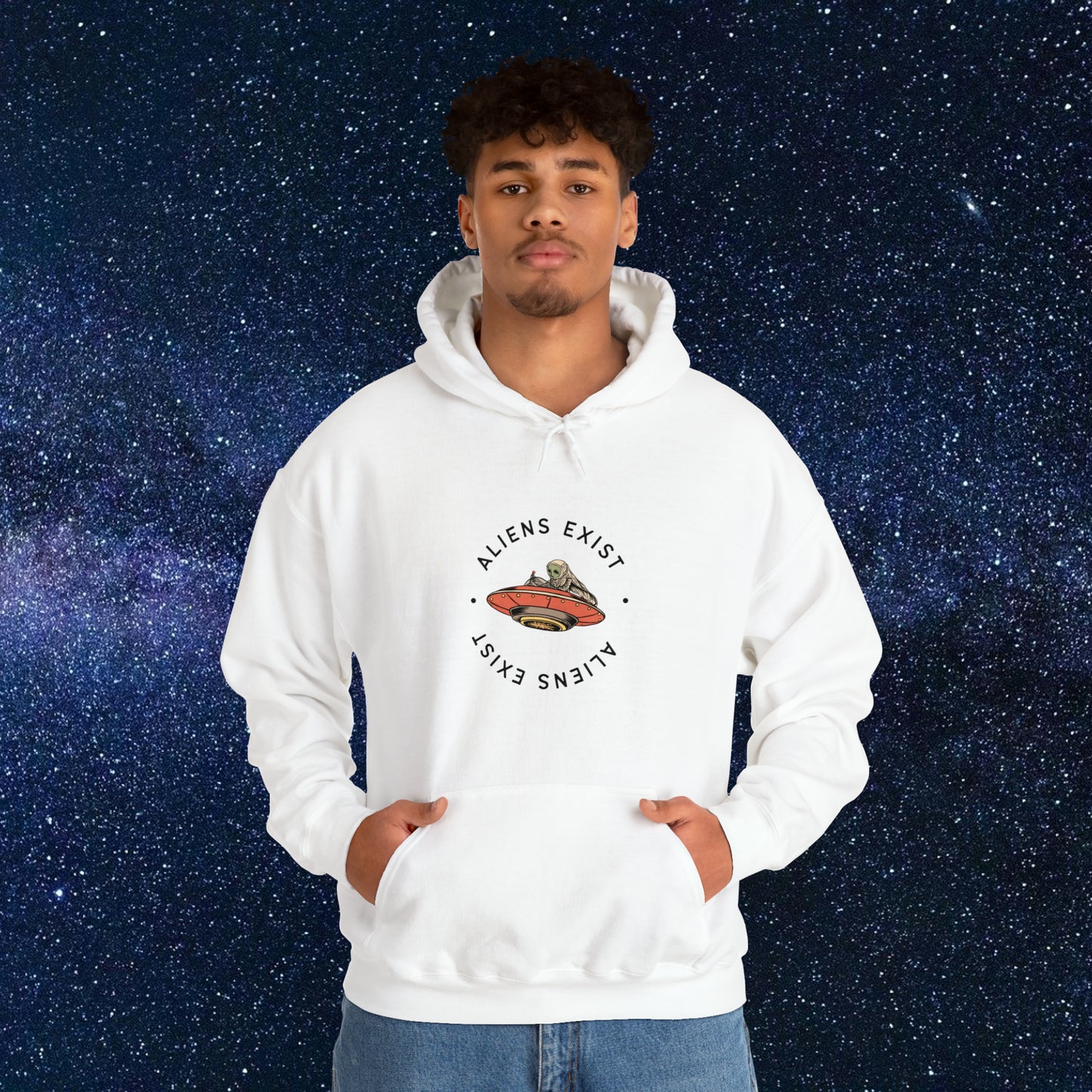 Aliens Exist Hooded Sweatshirt