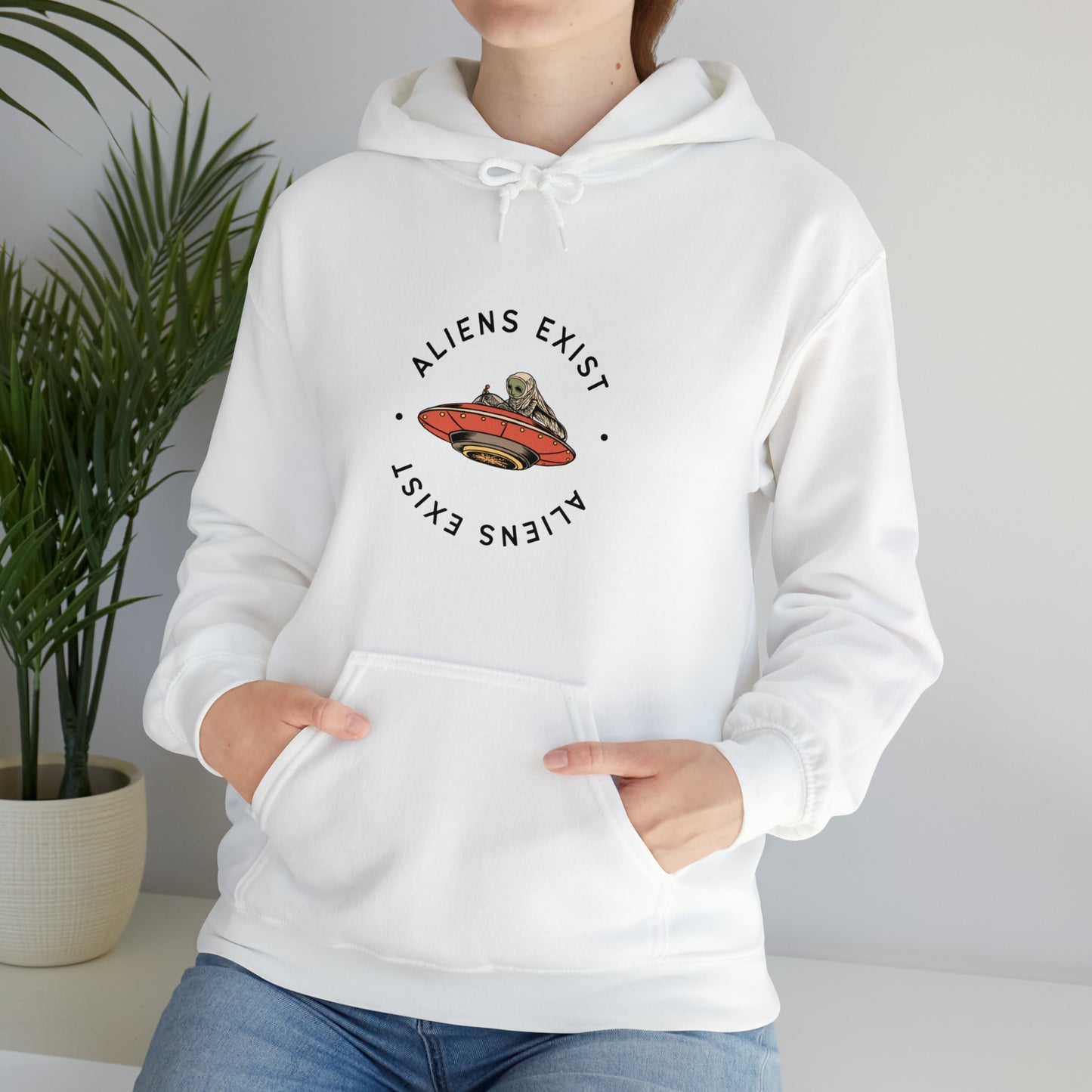 Aliens Exist Hooded Sweatshirt